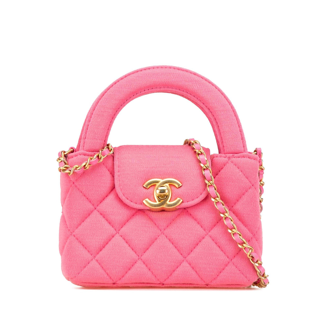 Top Quality Chanel Mini Nano Jersey Kelly Shopper Bag (SHG-VEwKgA)