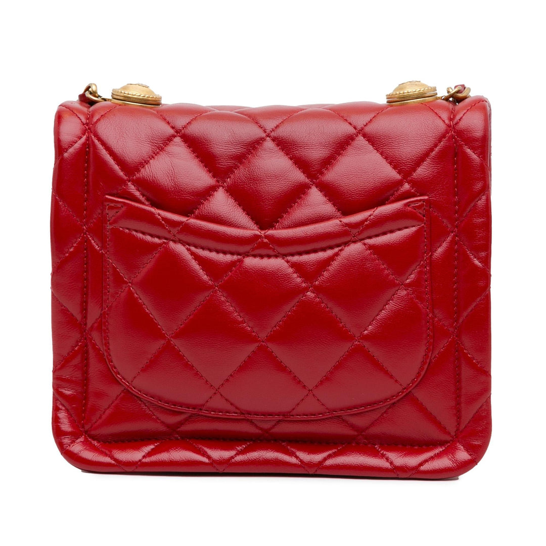Top Quality Chanel Mini Quilted Lambskin Soft Square Flap (SHG-mDuPZD)