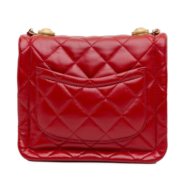 Top Quality Chanel Mini Quilted Lambskin Soft Square Flap (SHG-mDuPZD)
