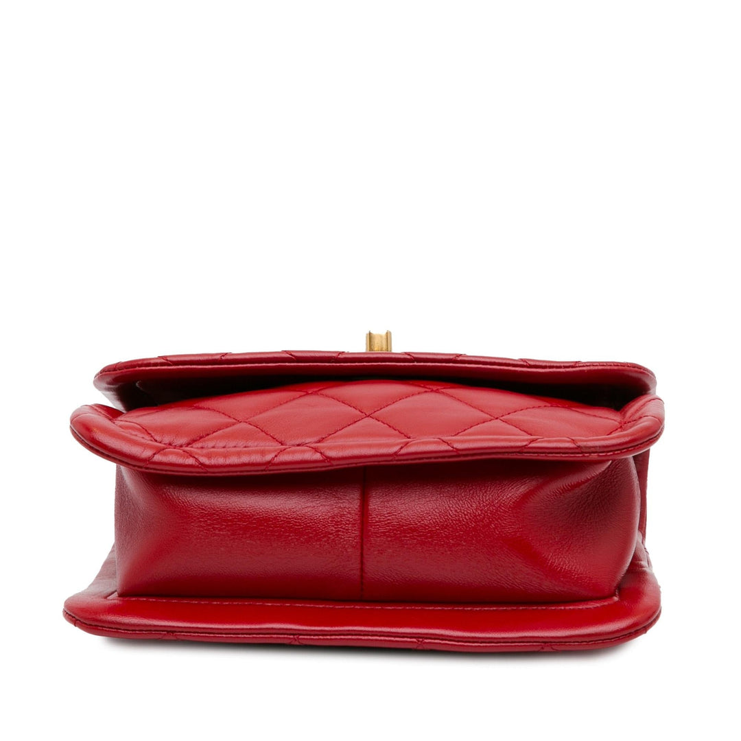 Top Quality Chanel Mini Quilted Lambskin Soft Square Flap (SHG-mDuPZD)