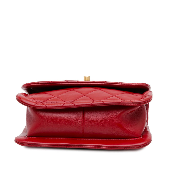 Top Quality Chanel Mini Quilted Lambskin Soft Square Flap (SHG-mDuPZD)