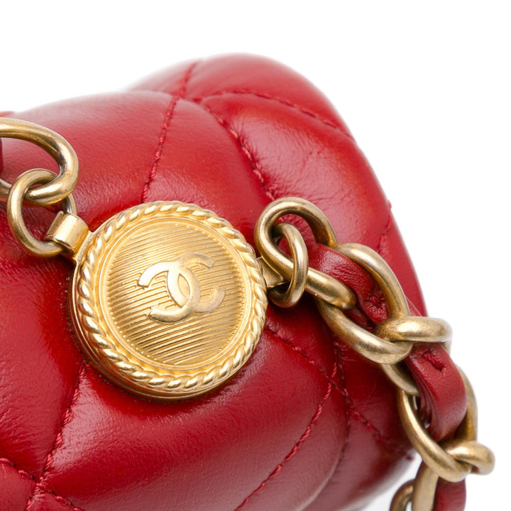 Top Quality Chanel Mini Quilted Lambskin Soft Square Flap (SHG-mDuPZD)