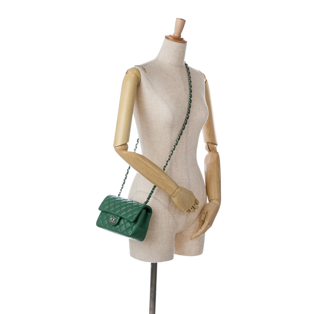 Top Quality Chanel Mini Rectangular Classic Lambskin Single Flap (SHG-VkUtVQ)