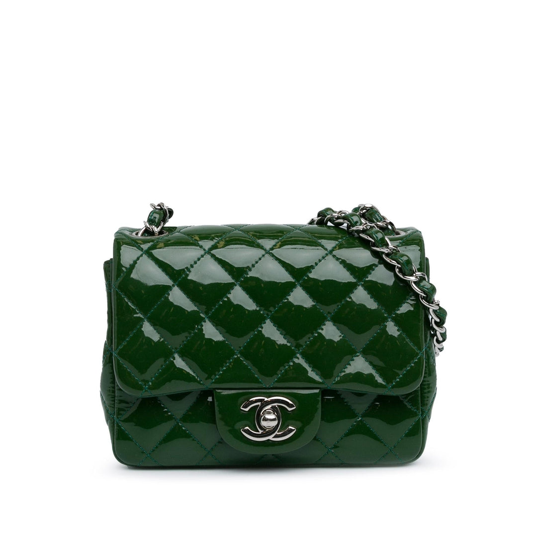 Top Quality Chanel Mini Square Classic Patent Single Flap (SHG-kyvpJB)