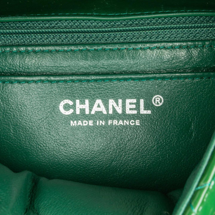 Top Quality Chanel Mini Square Classic Patent Single Flap (SHG-kyvpJB)