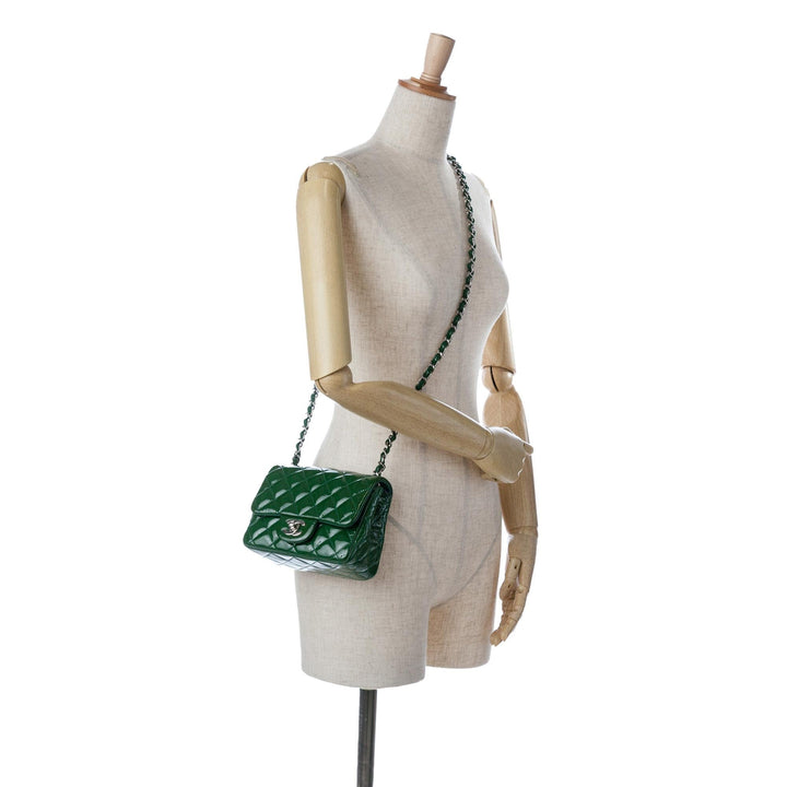 Top Quality Chanel Mini Square Classic Patent Single Flap (SHG-kyvpJB)