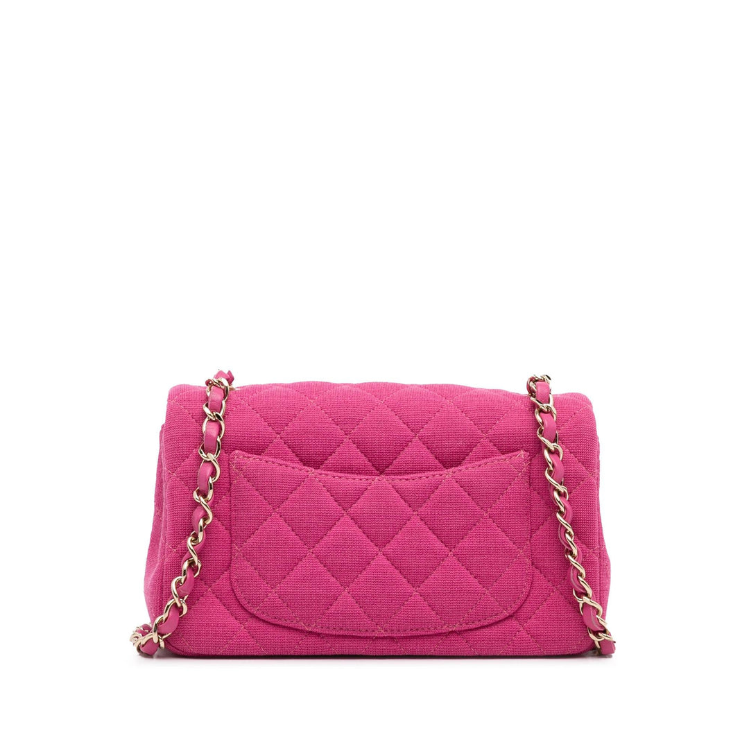 Top Quality Chanel New Mini Classic Jersey Single Flap (SHG-RyexYA)