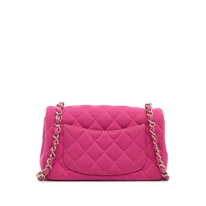 Top Quality Chanel New Mini Classic Jersey Single Flap (SHG-RyexYA)
