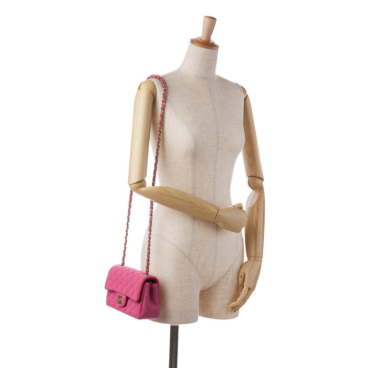 Top Quality Chanel New Mini Classic Jersey Single Flap (SHG-RyexYA)
