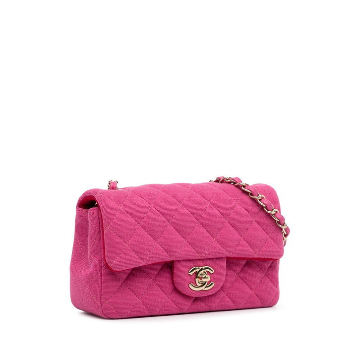Top Quality Chanel New Mini Classic Jersey Single Flap (SHG-RyexYA)