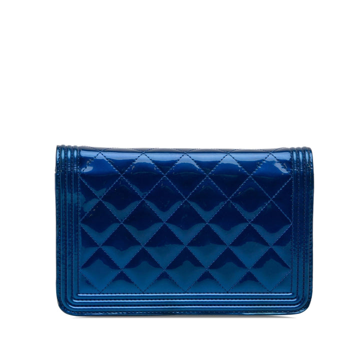 Top Quality Chanel Patent Boy Wallet on Chain (SHG-0Lw1R6)