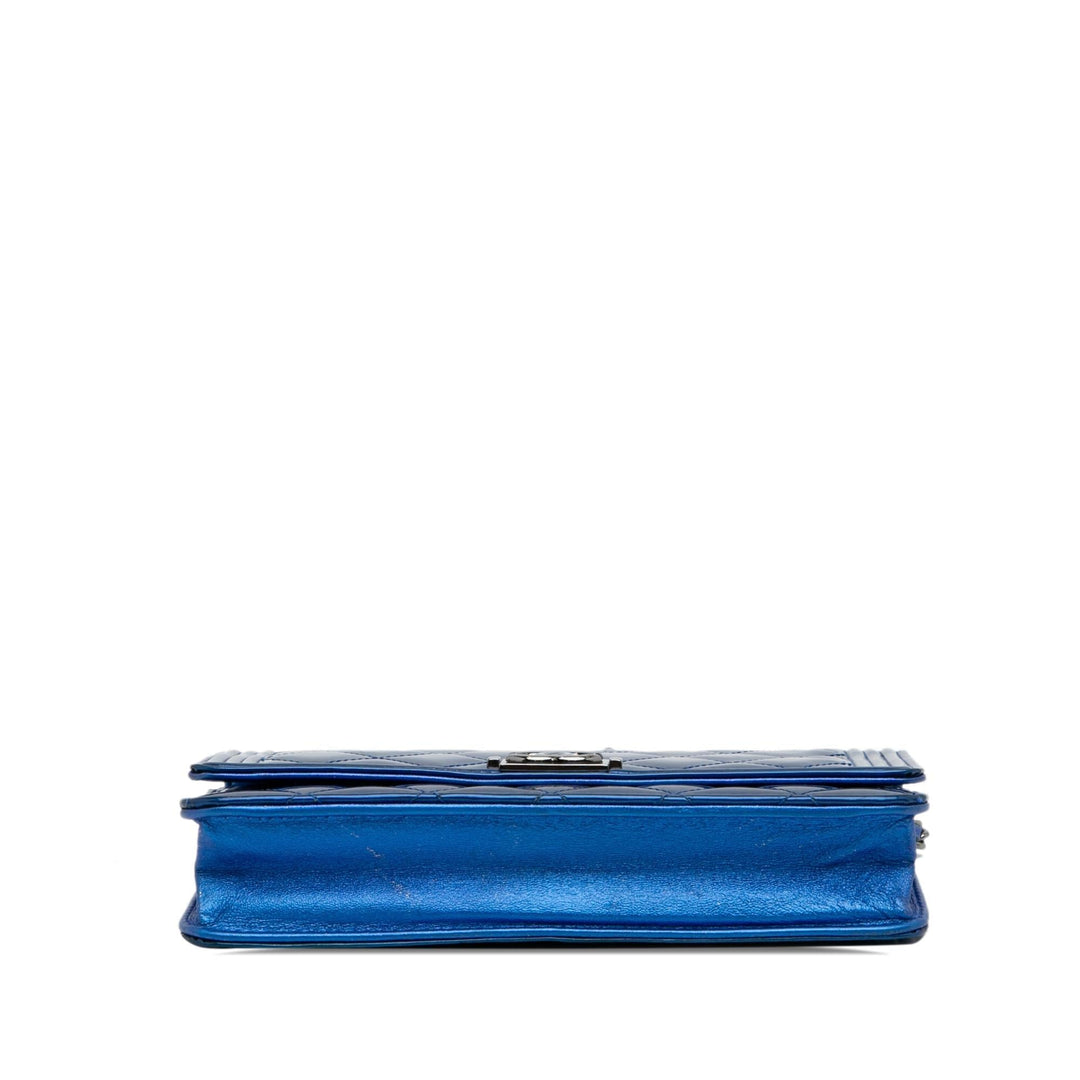 Top Quality Chanel Patent Boy Wallet on Chain (SHG-0Lw1R6)