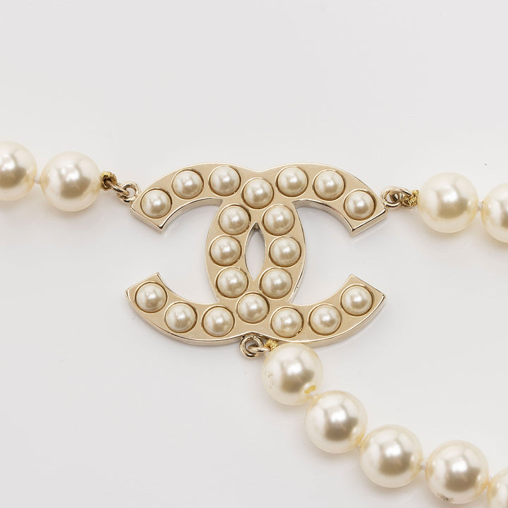 Top Quality Chanel Pearl CC Chain Belt - Size 37 / 94 (SHF-CSdGHr)