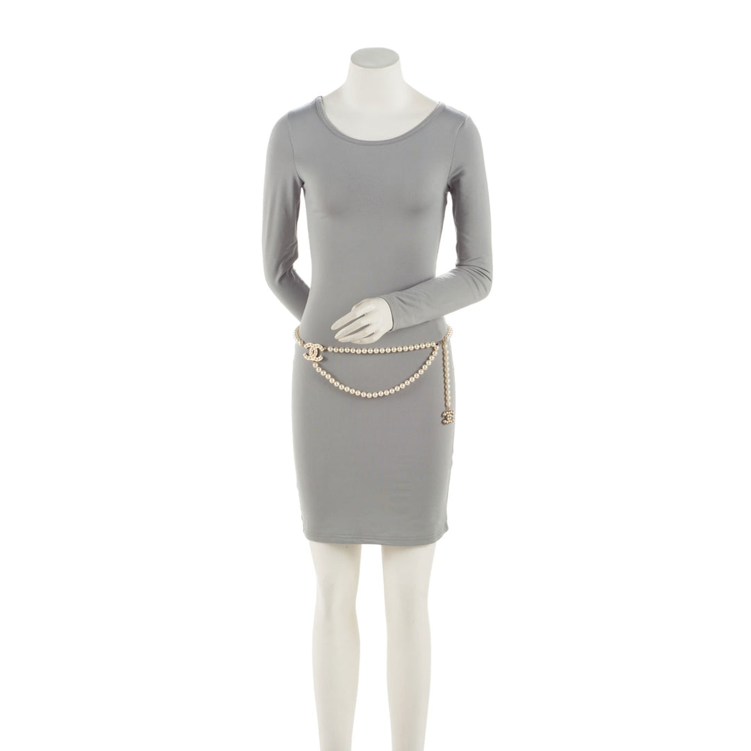Top Quality Chanel Pearl CC Chain Belt - Size 37 / 94 (SHF-CSdGHr)