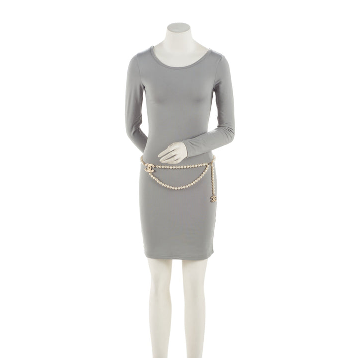 Top Quality Chanel Pearl CC Chain Belt - Size 37 / 94 (SHF-CSdGHr)
