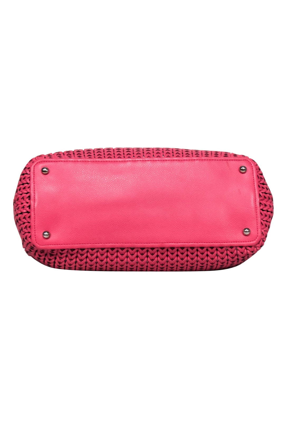 Top Quality Chanel - Pink Leather Woven Shoulder Bag