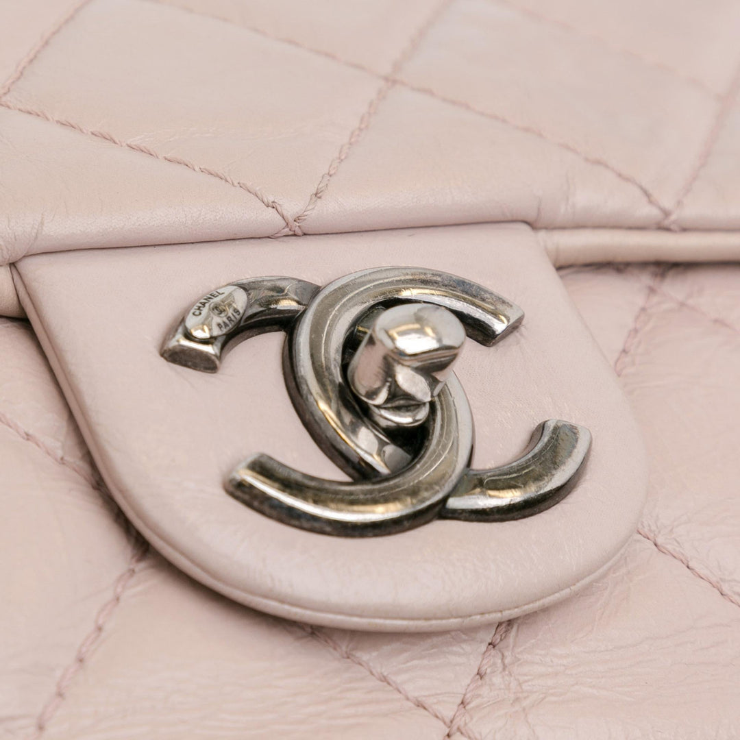 Top Quality Chanel Quilted Aged Calfskin Single Flap (SHG-vBvXcU)