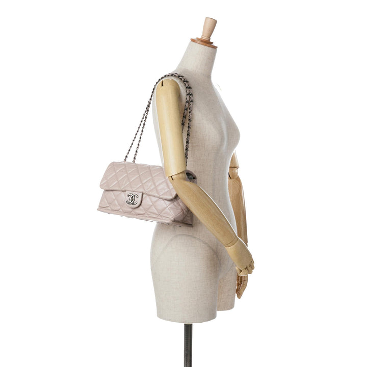 Top Quality Chanel Quilted Aged Calfskin Single Flap (SHG-vBvXcU)