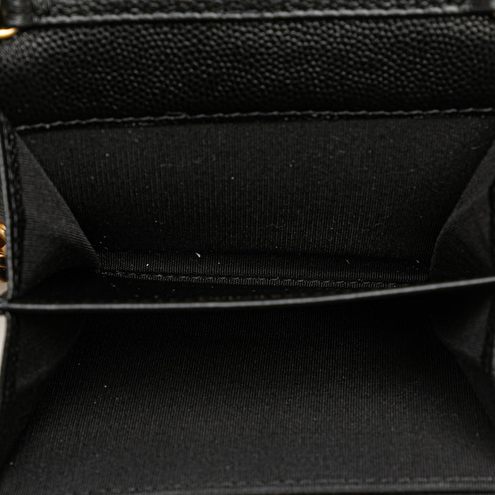 Top Quality Chanel Quilted Caviar Boy Card Holder with Chain (SHG-S5eAfm)