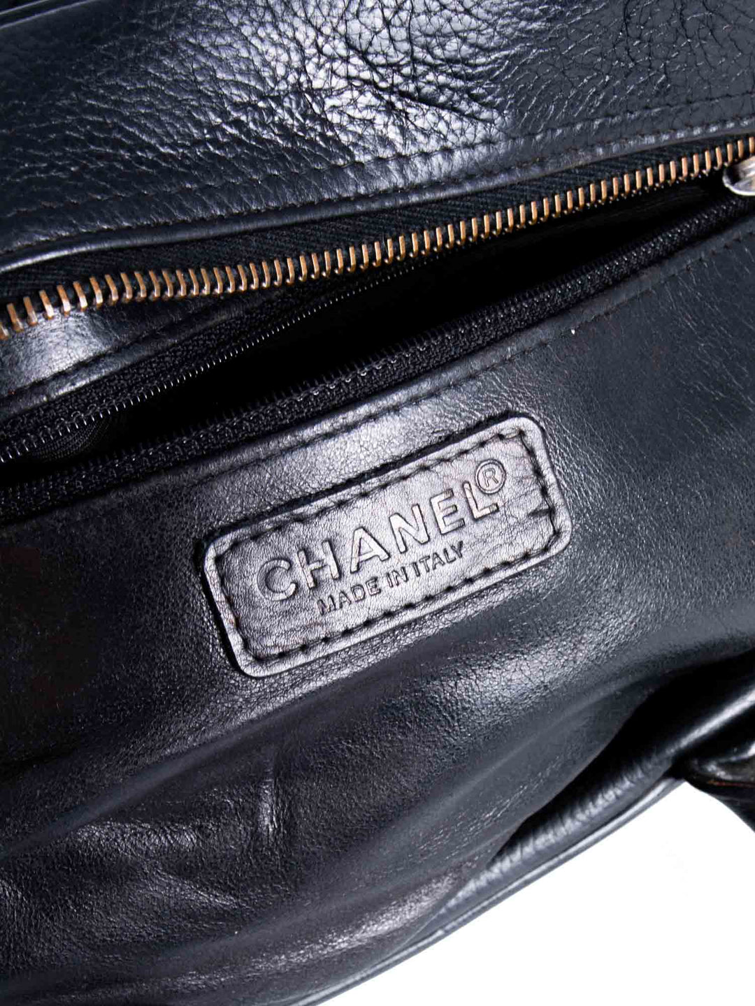 Top Quality Chanel Quilted Caviar Mini Bowler Logo Bag Black