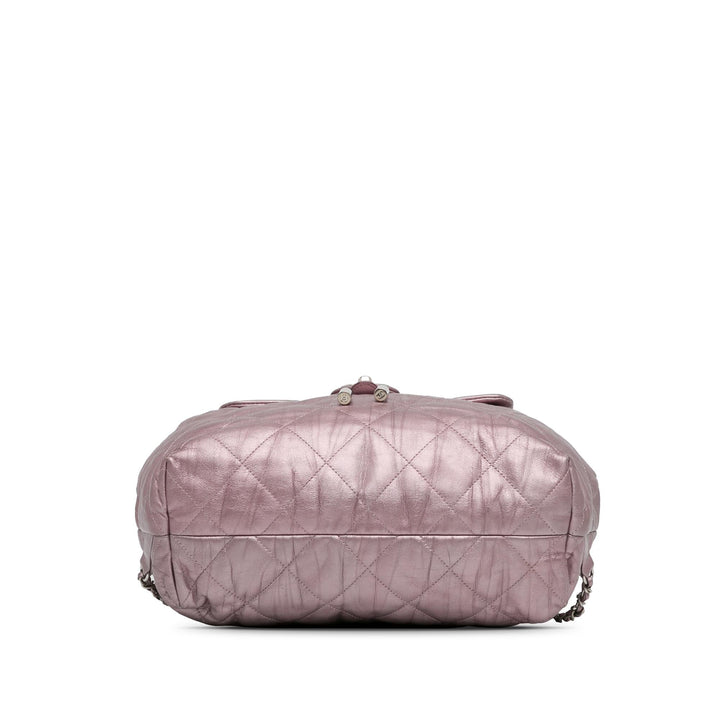 Top Quality Chanel Quilted Iridescent Calfskin Ground Control Backpack (SHG-4SwIEn)
