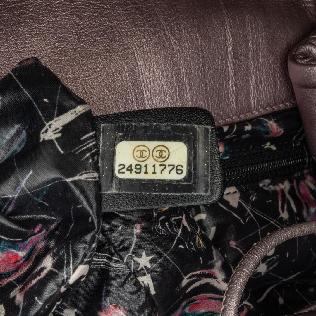 Top Quality Chanel Quilted Iridescent Calfskin Ground Control Backpack (SHG-4SwIEn)