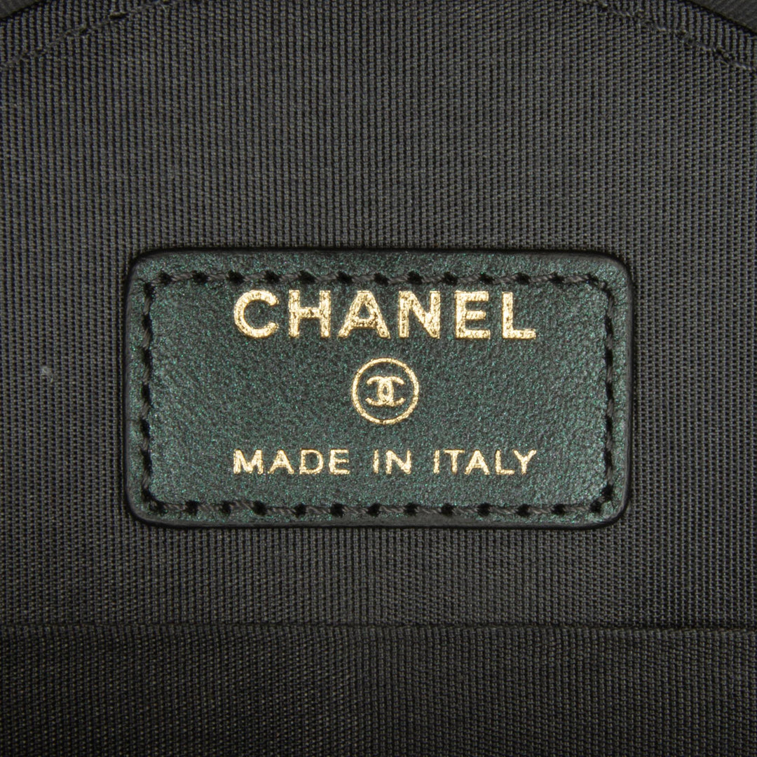 Top Quality Chanel Quilted Iridescent Caviar Round Clutch With Chain (SHG-5vHUZc)