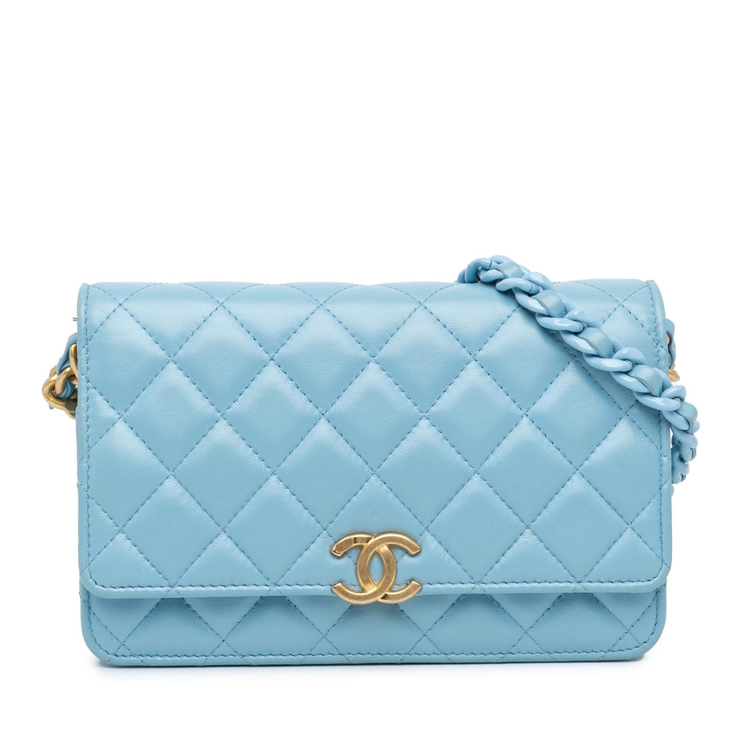 Top Quality Chanel Quilted Lambskin Candy Chain Wallet on Chain (SHG-Q7WESp)