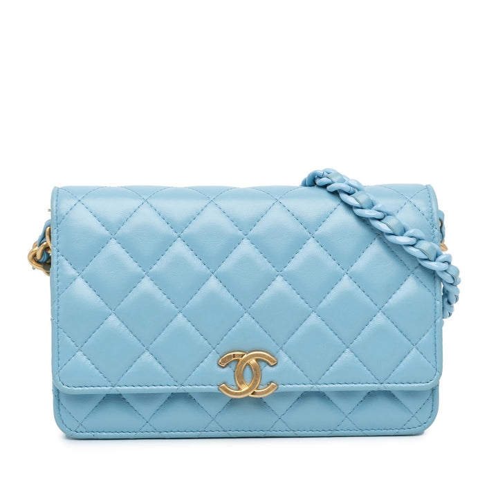Top Quality Chanel Quilted Lambskin Candy Chain Wallet on Chain (SHG-Q7WESp)