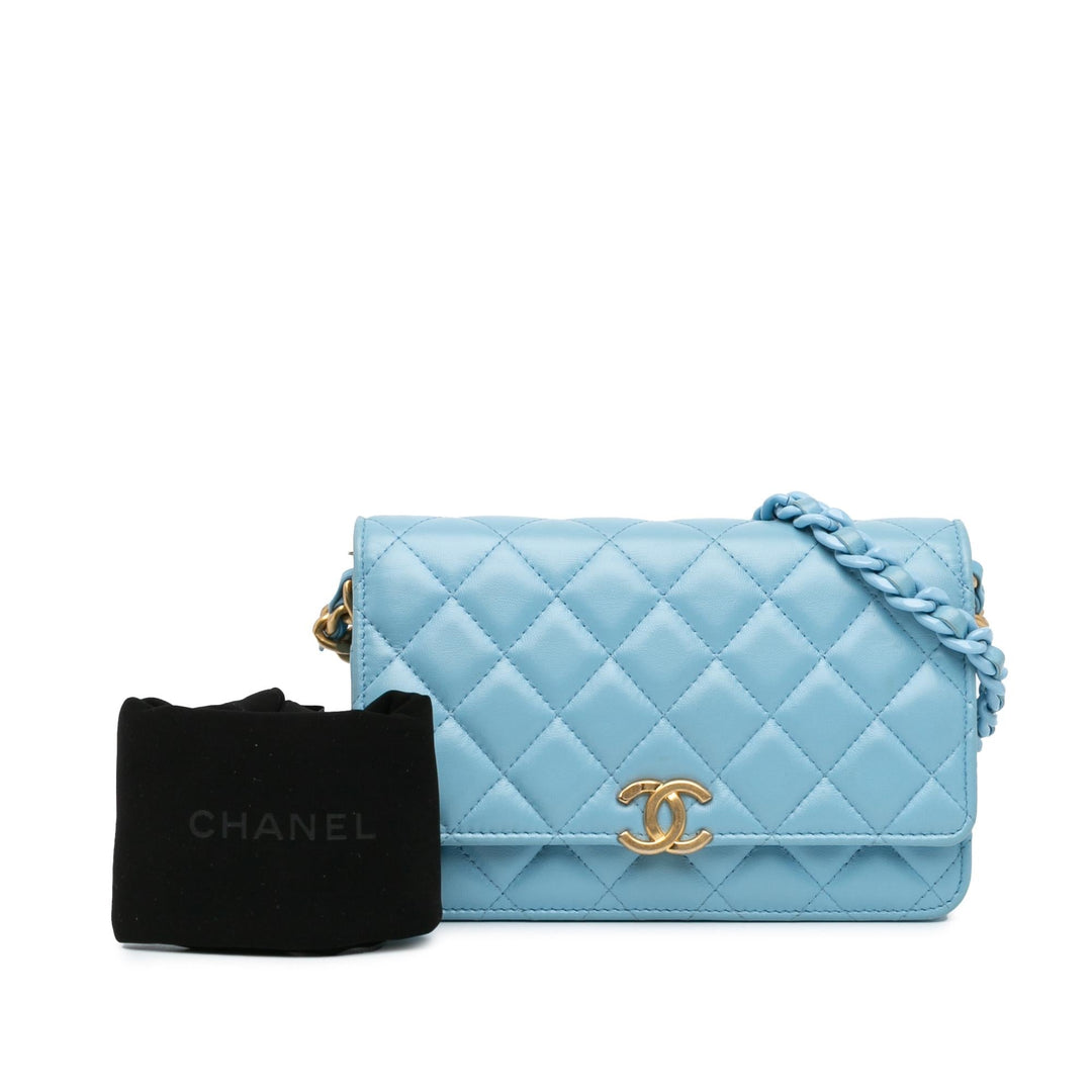 Top Quality Chanel Quilted Lambskin Candy Chain Wallet on Chain (SHG-Q7WESp)