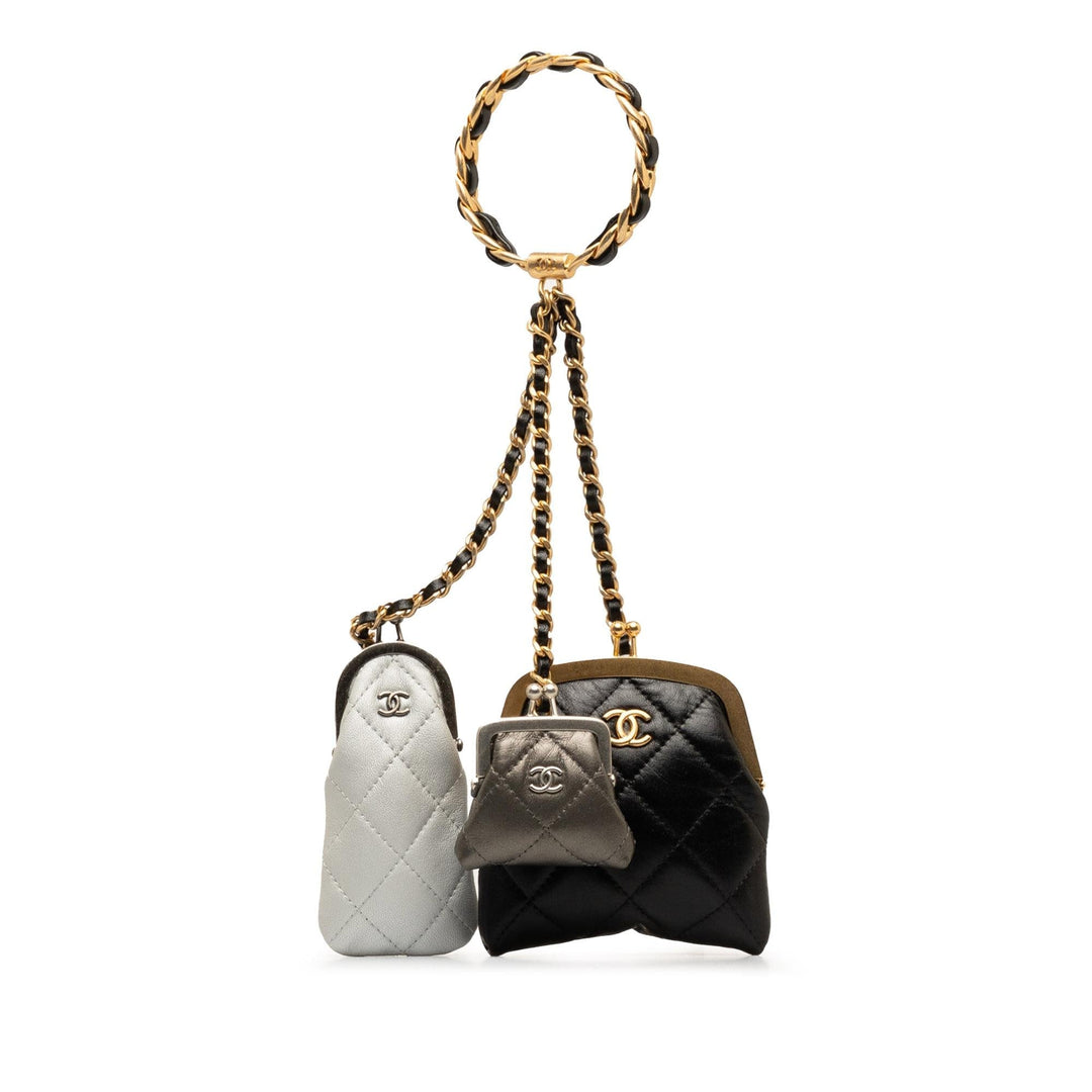 Top Quality Chanel Quilted Lambskin Multi Clutch with Handle (SHG-ZLewa1)
