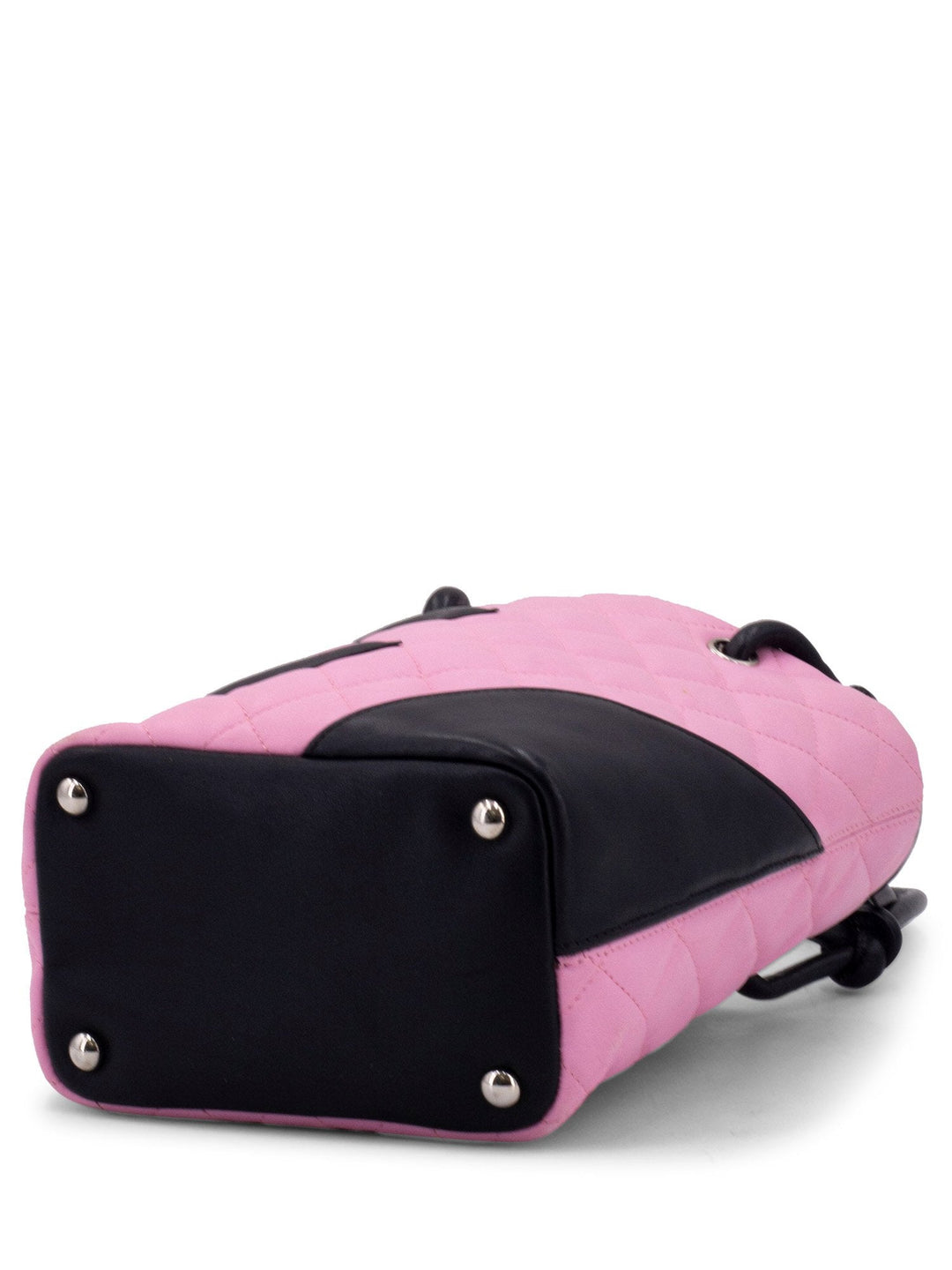 Top Quality Chanel Quilted Leather Mini Cambon Bucket Bag Pink