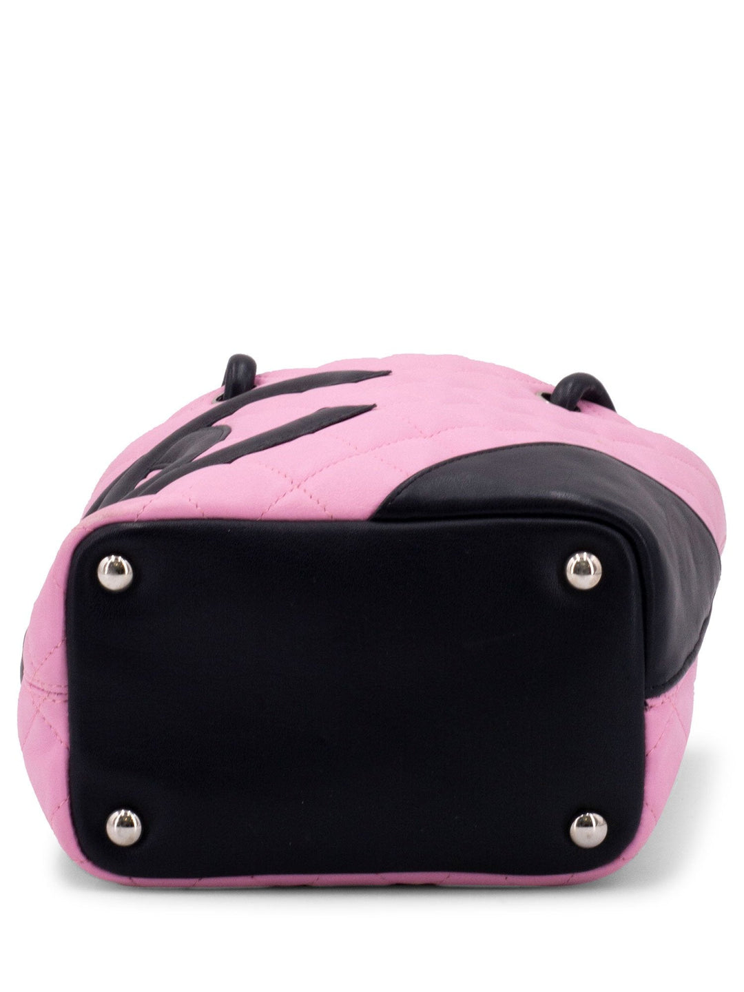 Top Quality Chanel Quilted Leather Mini Cambon Bucket Bag Pink
