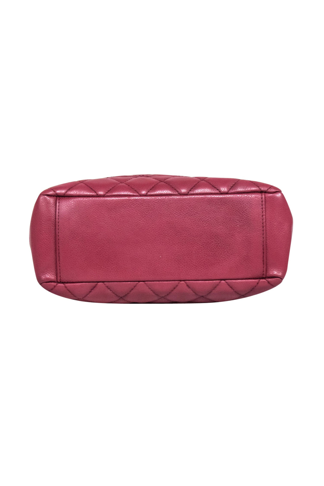 Top Quality Chanel - Red "Petit Caviar Shopping Tote" Shoulder Bag