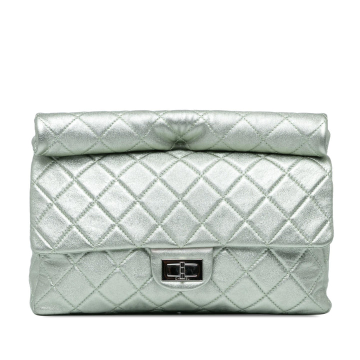 Top Quality Chanel Reissue 2.55 Metallic Calfskin Roll Clutch (SHG-e9cHyV)