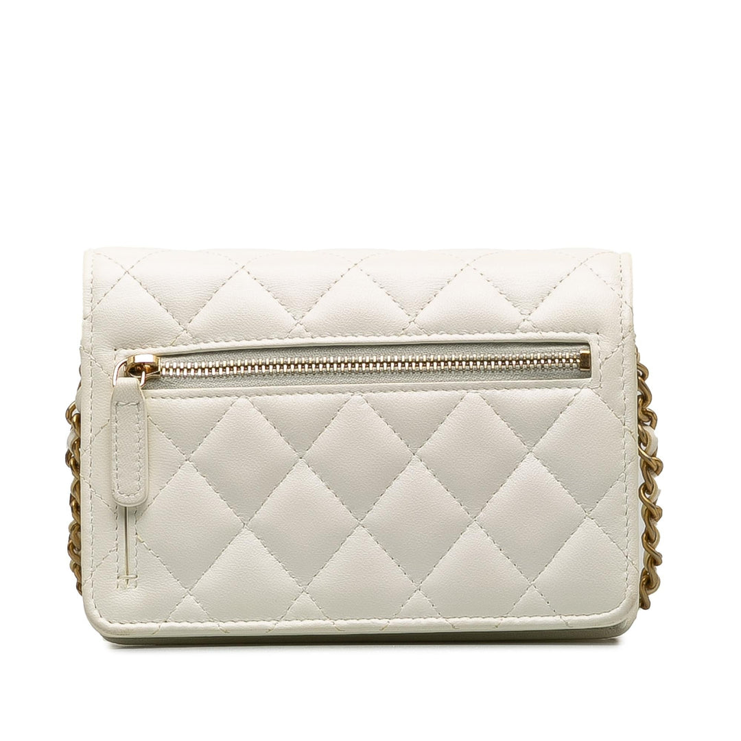Top Quality Chanel Romance Lambskin Wallet On Chain (SHG-O9aGrO)