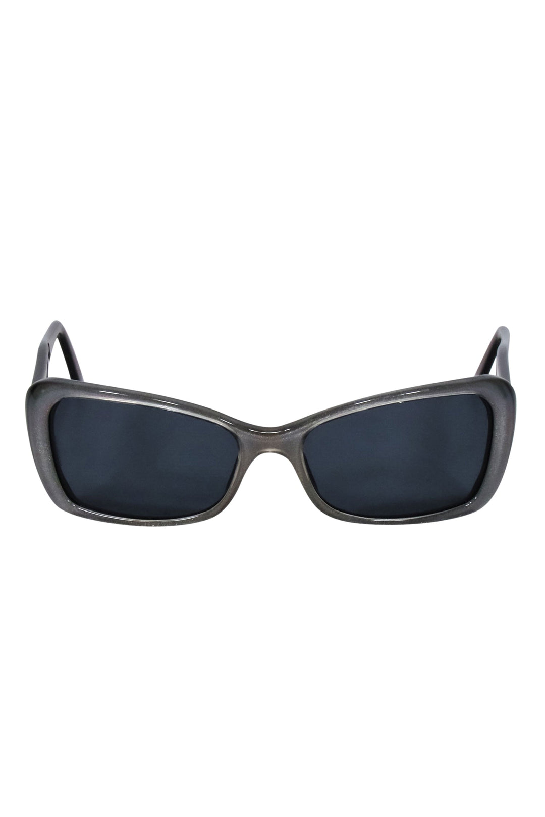 Top Quality Chanel - Silver & Black Star Rhinestone Detail Sunglasses
