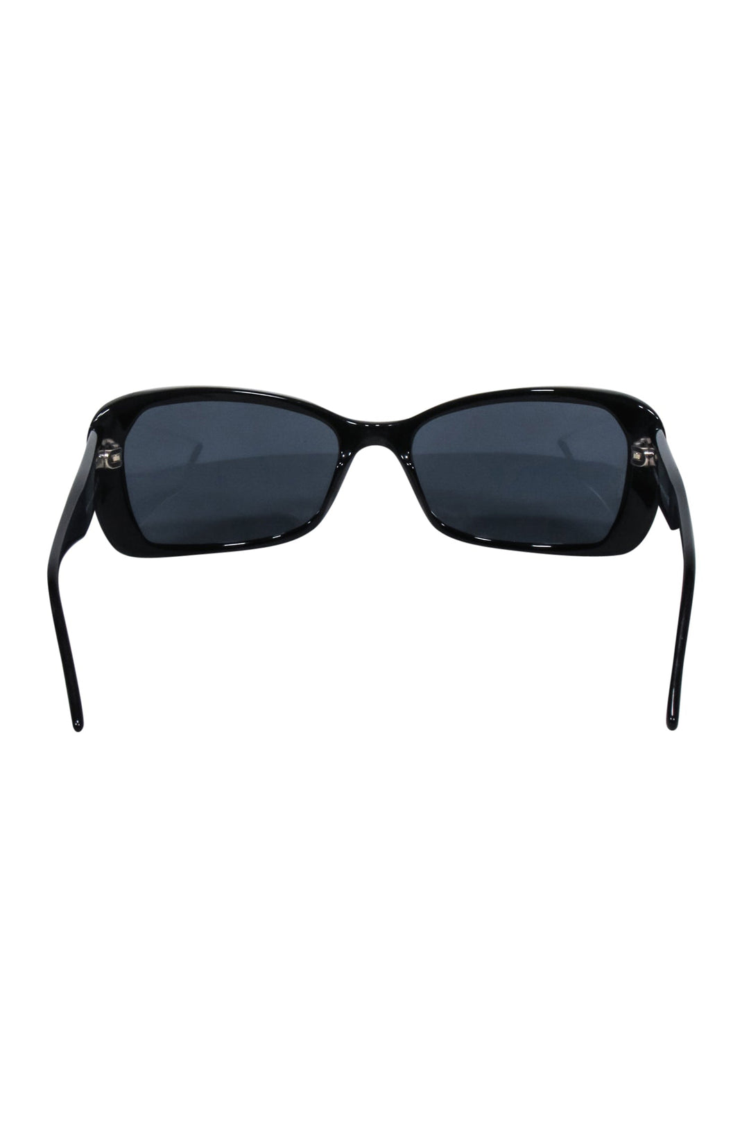 Top Quality Chanel - Silver & Black Star Rhinestone Detail Sunglasses