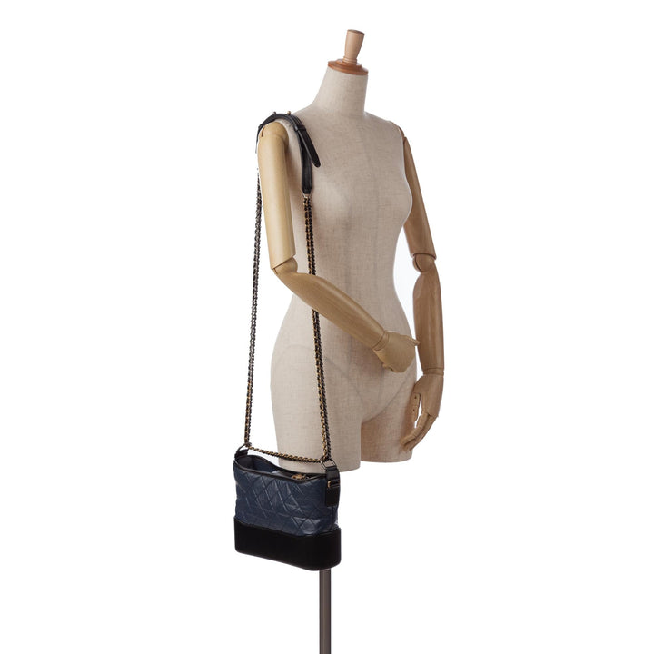 Top Quality Chanel Small Bicolor Aged Calfskin Gabrielle Crossbody (SHG-pV2C0E)