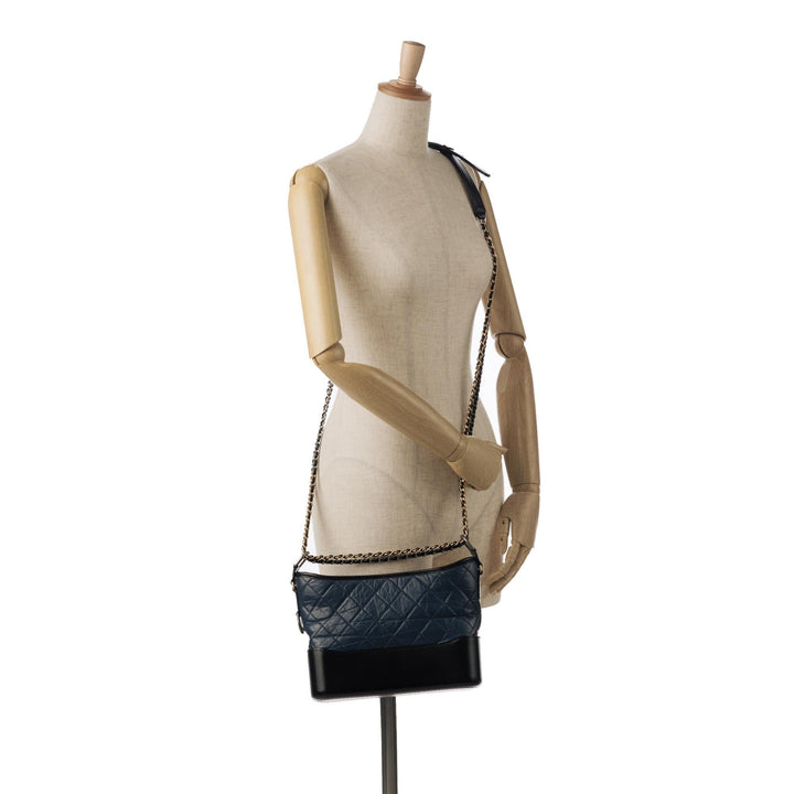 Top Quality Chanel Small Bicolor Aged Calfskin Gabrielle Crossbody (SHG-pV2C0E)