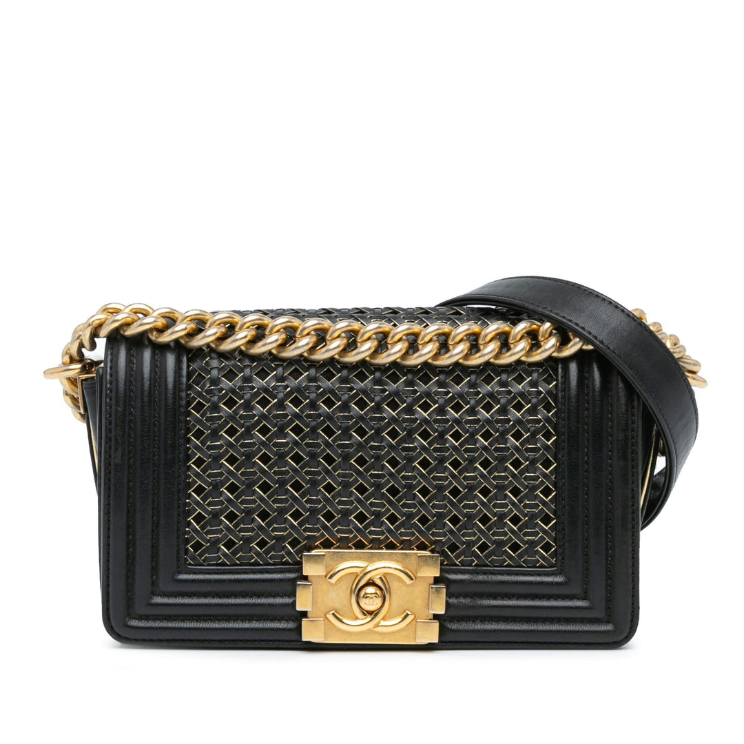 Top Quality Chanel Small Braided Sheepskin Boy Flap (SHG-3XvapB)