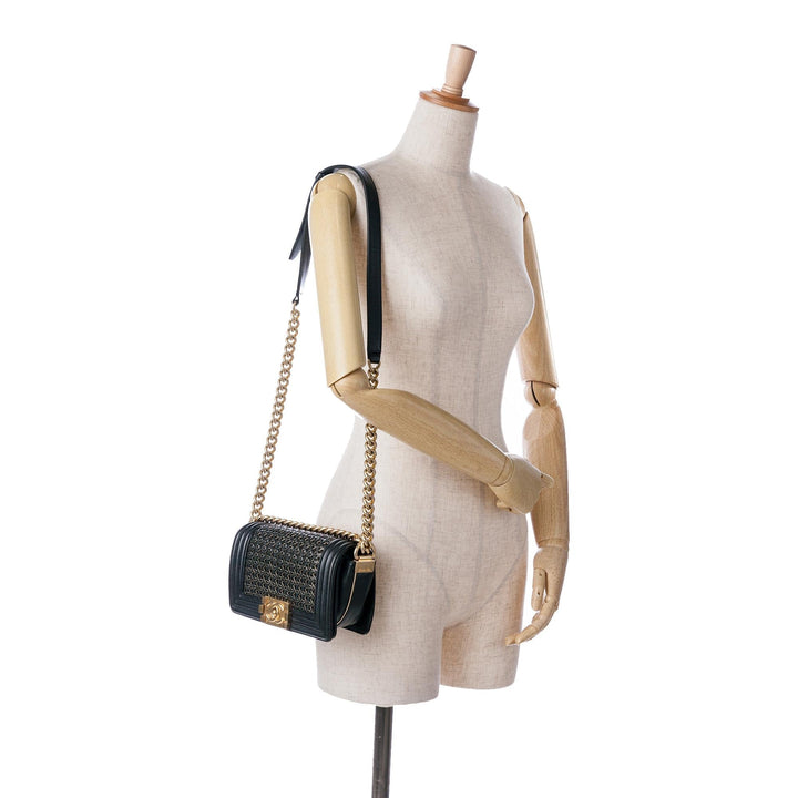 Top Quality Chanel Small Braided Sheepskin Boy Flap (SHG-3XvapB)