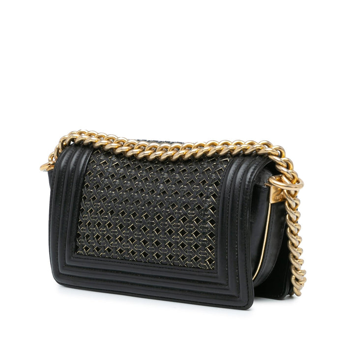 Top Quality Chanel Small Braided Sheepskin Boy Flap (SHG-3XvapB)