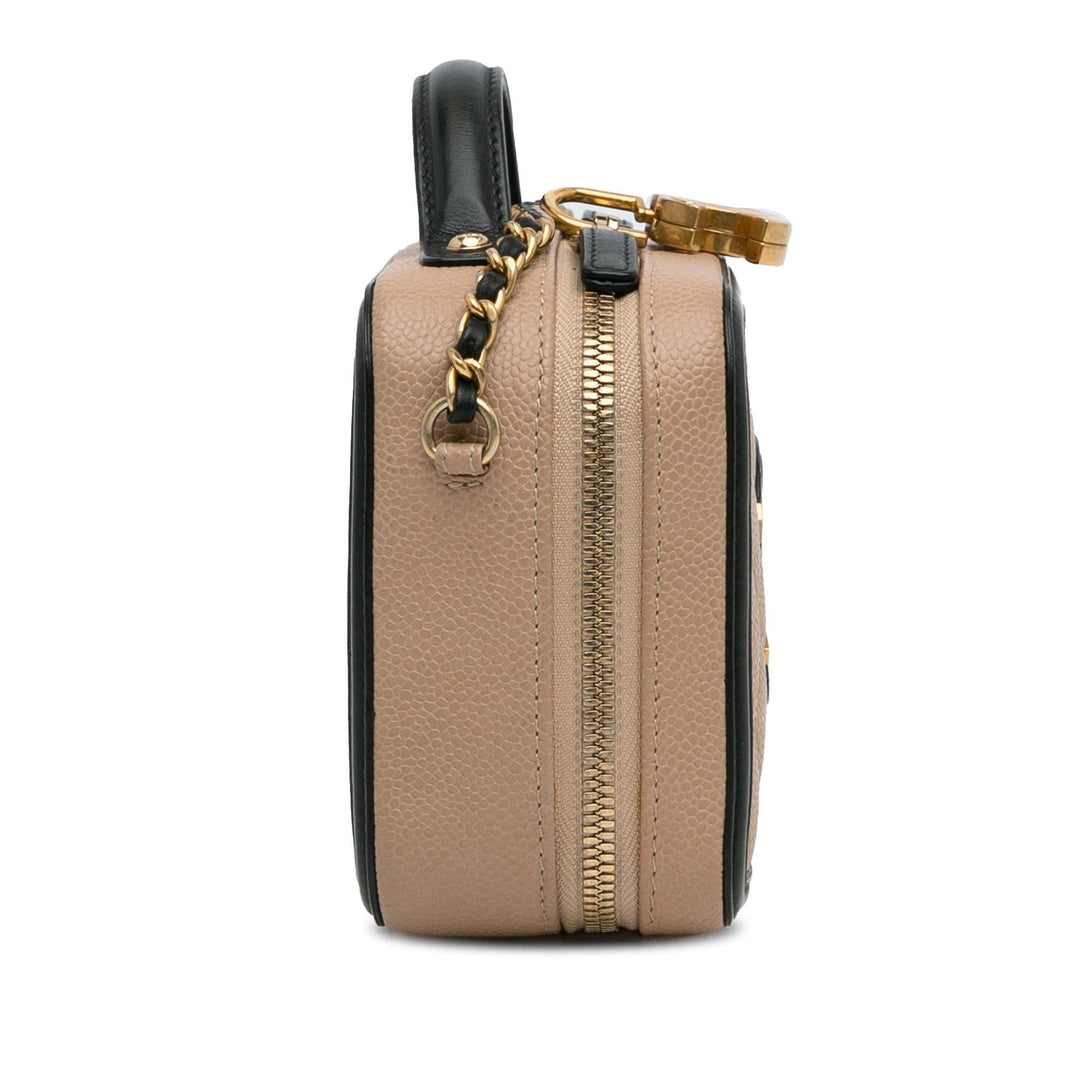 Top Quality Chanel Small Caviar CC Filigree Vanity Case (SHG-c7hubE)