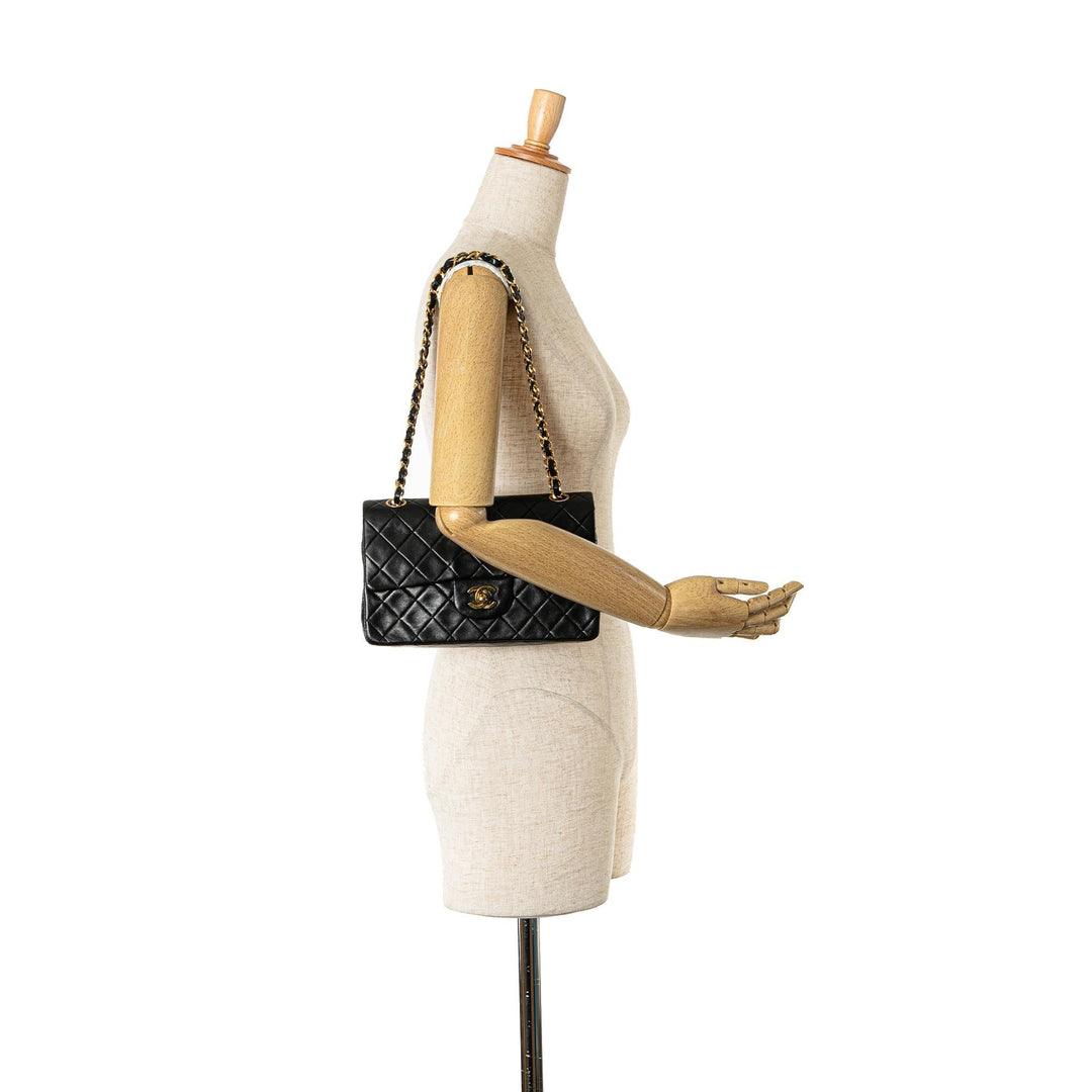 Top Quality Chanel Small Classic Lambskin Double Flap (SHG-4PLN3c)