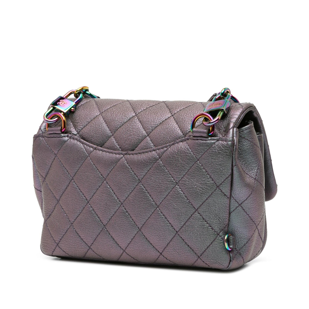 Top Quality Chanel Small Iridescent Goatskin Double Carry Waist Chain Flap (SHG-X2kuQ2)