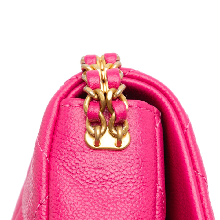 Top Quality Chanel Small Quilted Caviar Chain Melody Flap (SHG-NhLCtj)