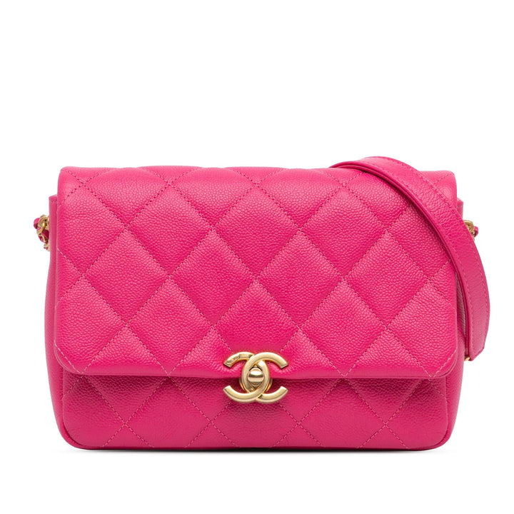 Top Quality Chanel Small Quilted Caviar Chain Melody Flap (SHG-NhLCtj)