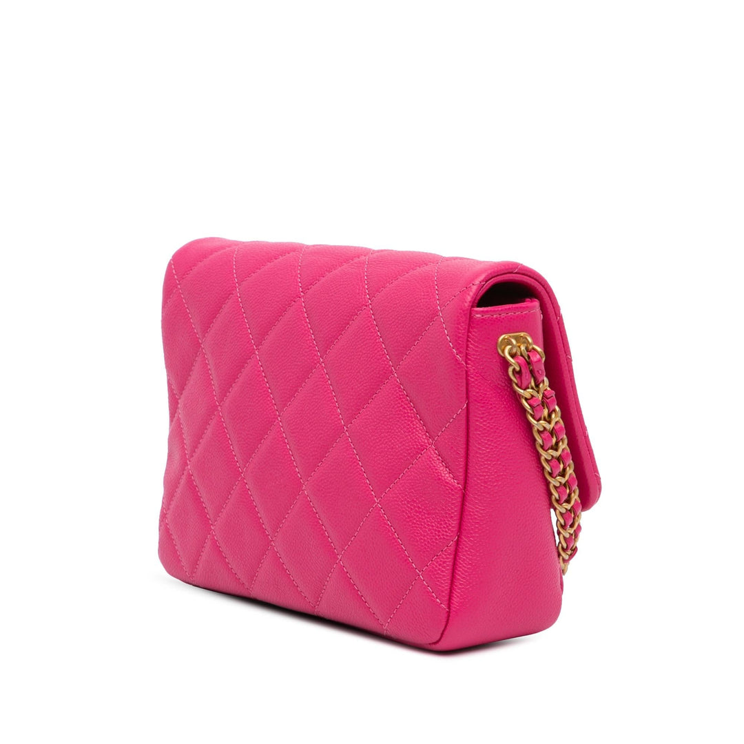 Top Quality Chanel Small Quilted Caviar Chain Melody Flap (SHG-NhLCtj)