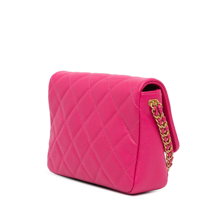 Top Quality Chanel Small Quilted Caviar Chain Melody Flap (SHG-NhLCtj)